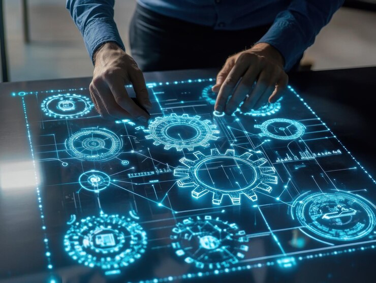 Interfaz interactiva futurista (en inglés)
