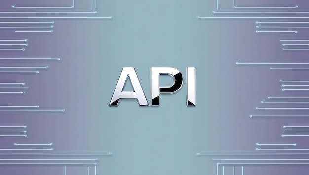 Interfaz de programación de aplicaciones tecnología moderna internet y concepto de red