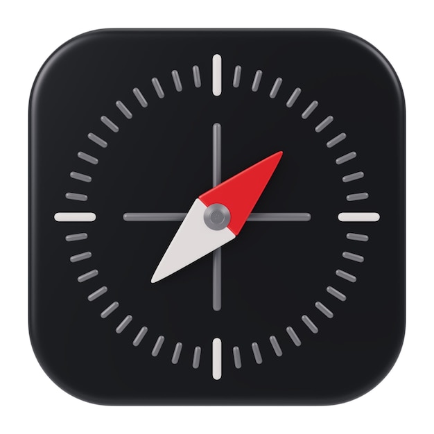 Interfaz de usuario 3D Icon Compass App