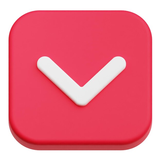interfaz de usuario de la aplicación icono 3D aislado en el fondo blanco