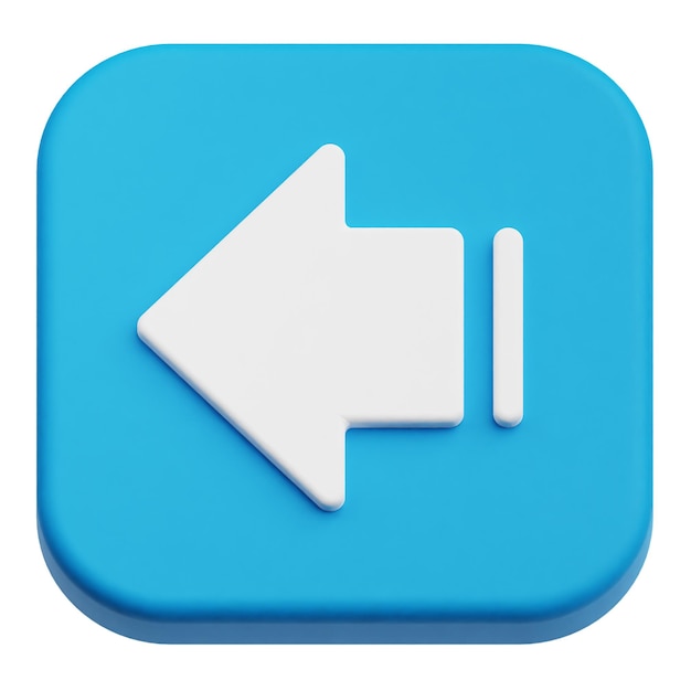 interfaz de usuario de la aplicación icono 3D aislado en el fondo blanco