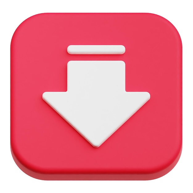 interfaz de usuario de la aplicación icono 3D aislado en el fondo blanco