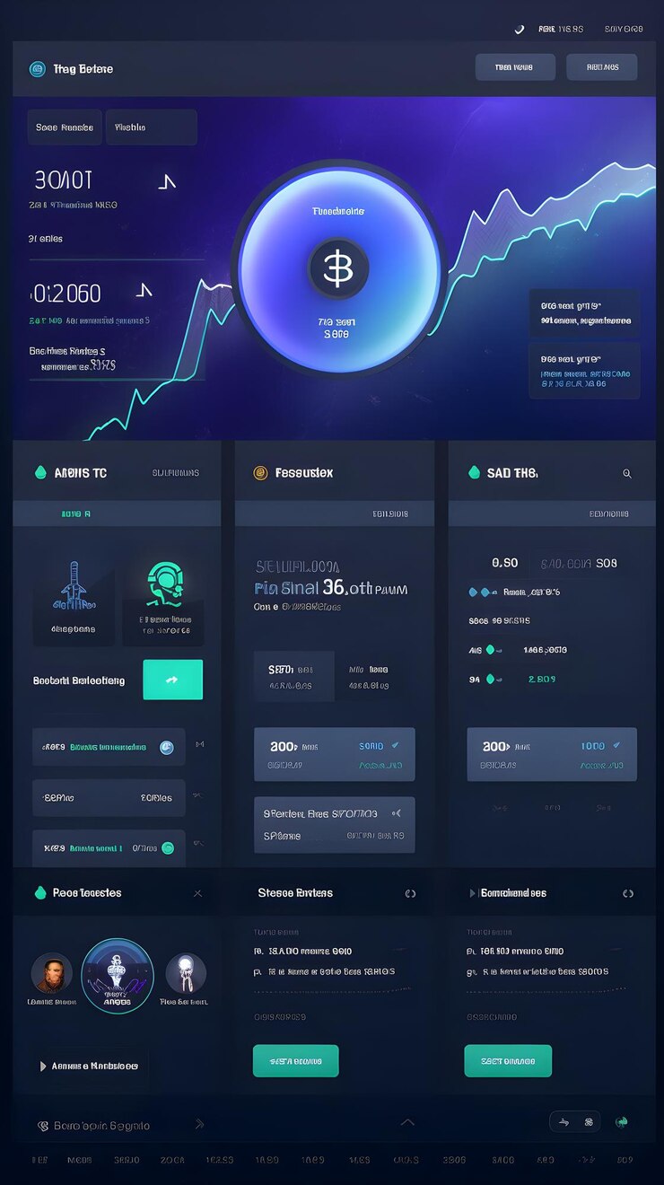 Foto interfaz de usuario elegante de la plataforma de criptomonedas dx exchange una mezcla de experiencia de usuario y tecnología