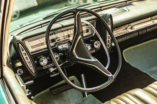 Interieur eines klassischen amerikanischen Autos