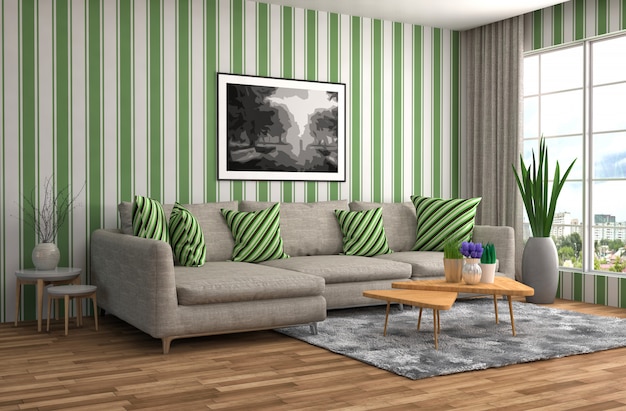 Interieur mit Sofa