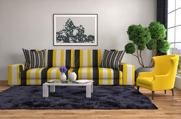 Foto interieur mit sofa.