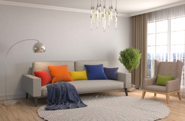 Interieur mit Sofa