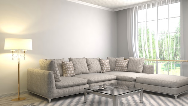 Interieur mit Sofa