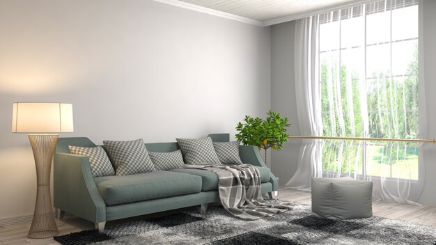 Interieur mit Sofa