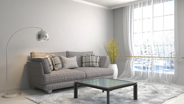 Interieur mit Sofa