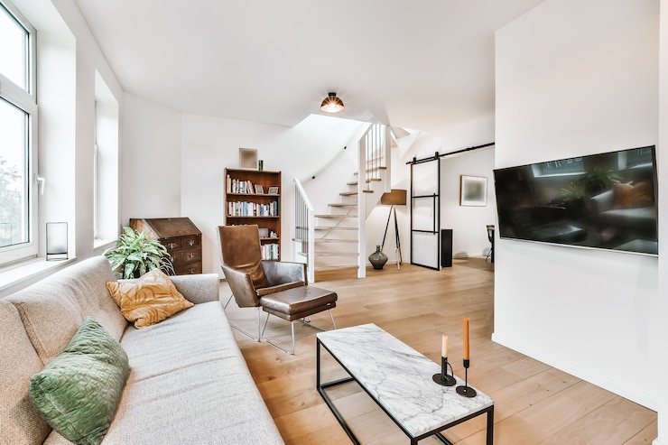 Foto interieur von luxus und schönes wohnzimmer