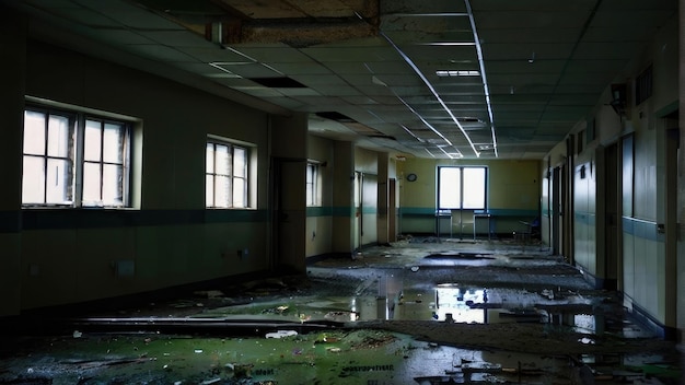 interior abandonado do hospital