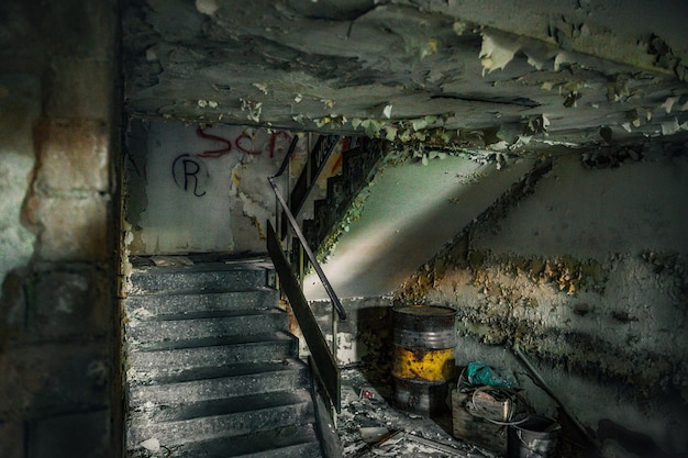 El interior abandonado