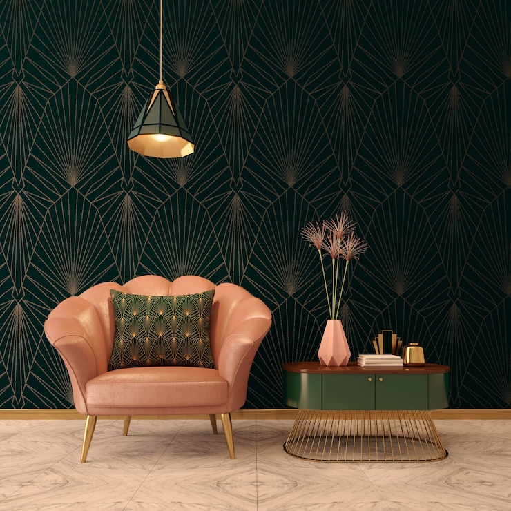 Interior Art Deco en estilo clásico