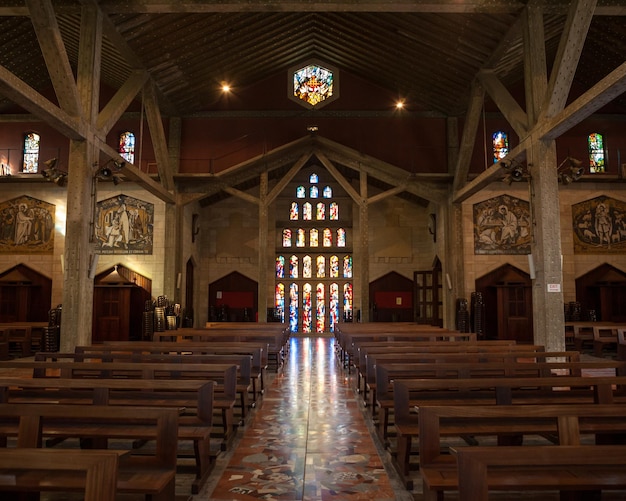 Interior de la Basílica de la Anunciación en Nazaret