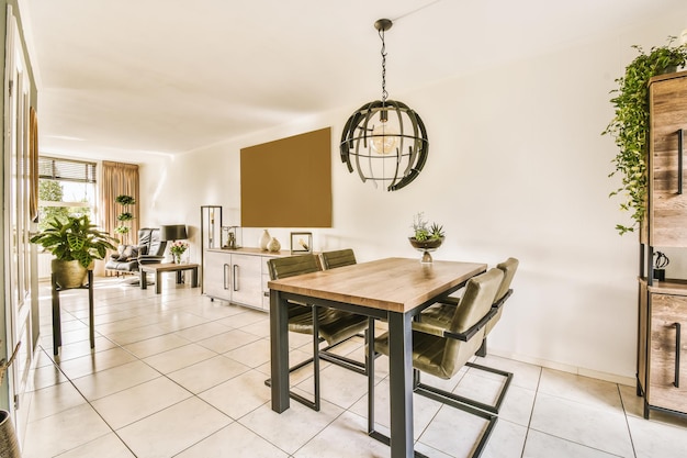 El interior de la casa