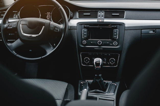 Foto interior del coche moderno