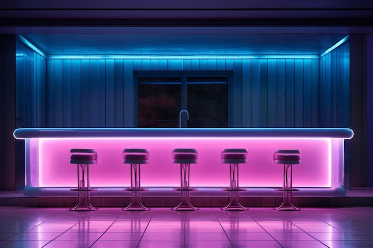 Foto el interior de la cocina de bliss