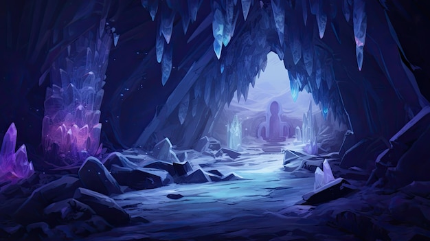 El interior de una cueva de hielo es un lugar mágico.