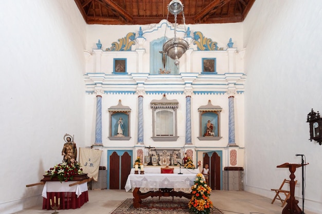 Interior da Igreja de San Roque, Fuerteventura.