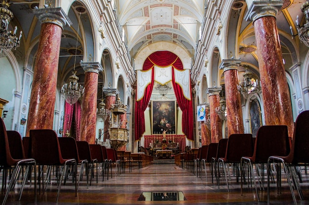 Interior da igreja histórica