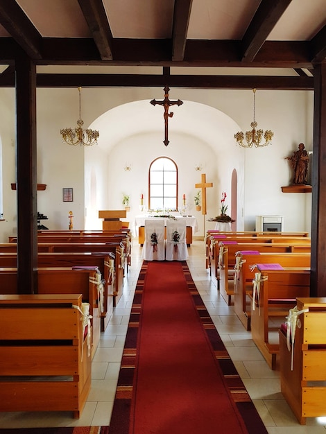 Foto interior da igreja