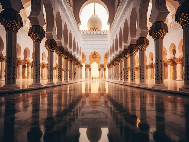 Interior da mesquita