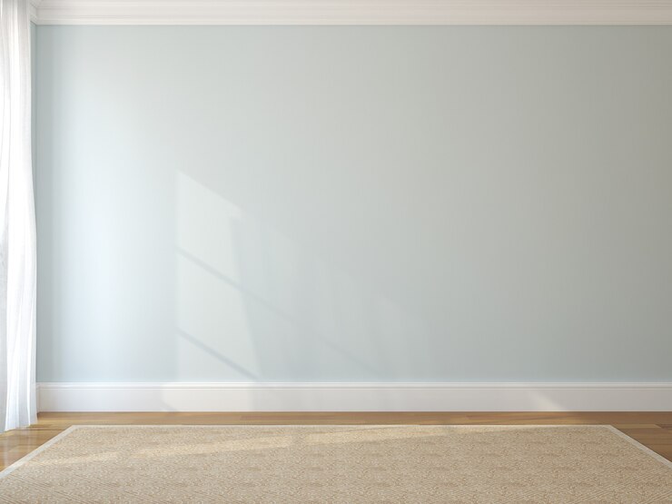 Interior da sala vazia. Renderização 3D.