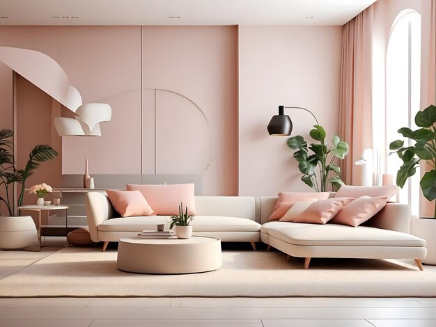 interior de apartamento moderno ilustração de fundo aconchegante minimalista luxo elegante contemporâneo