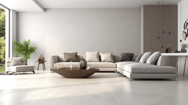 Interior de casa moderno minimalista
