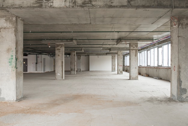 Foto interior, de, centro negócio, construção