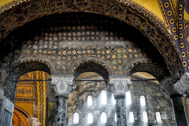 Interior de Hagia Sophia Istanbul Turquia