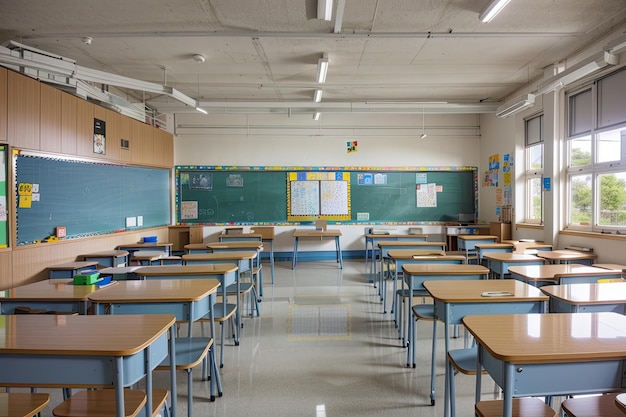 interior de sala de aula moderna