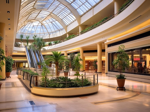 interior de shopping center