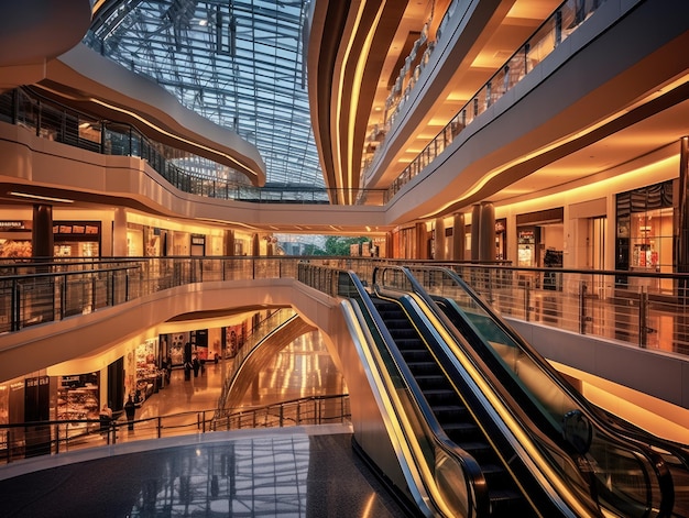 interior de shopping center