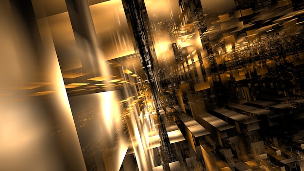 Interior digital de alta tecnologia Servidor de data center abstrato, tecnologia de negócios manchada, Espaço cyberpunk geométrico poligonal, renderização em 3D