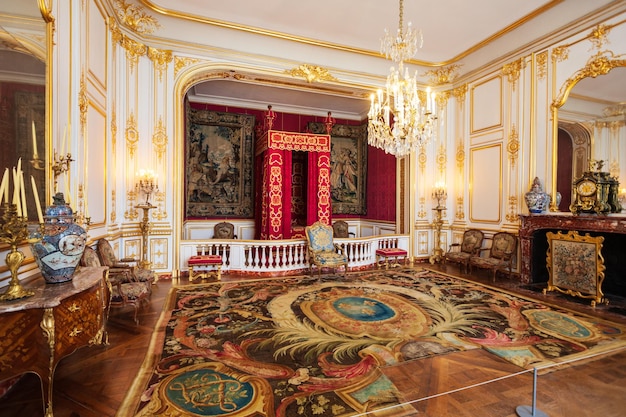 Interior do castelo Chateau de Chambord