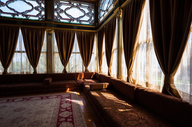 Interior do Palácio de Topkapi em Istambul, Turquia.