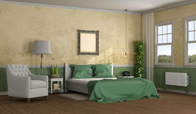 Interior do quarto em casa