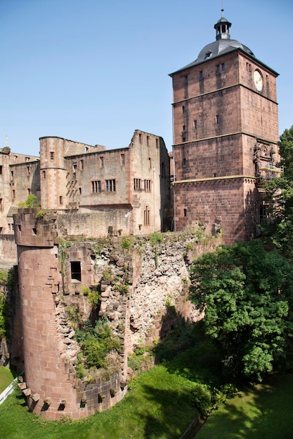 Interior e decoração do Castelo de Heidelberg e alemão chamado Heidelberger Schloss para pessoas alemãs e viajantes visitam e viajam em 25 de agosto de 2016 em Heidelberg Alemanha