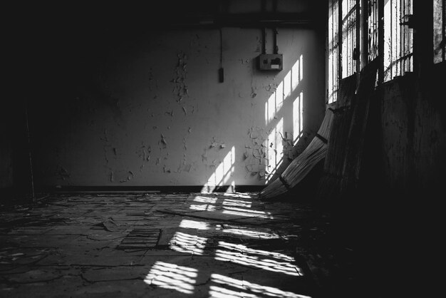 Interior de un edificio abandonado