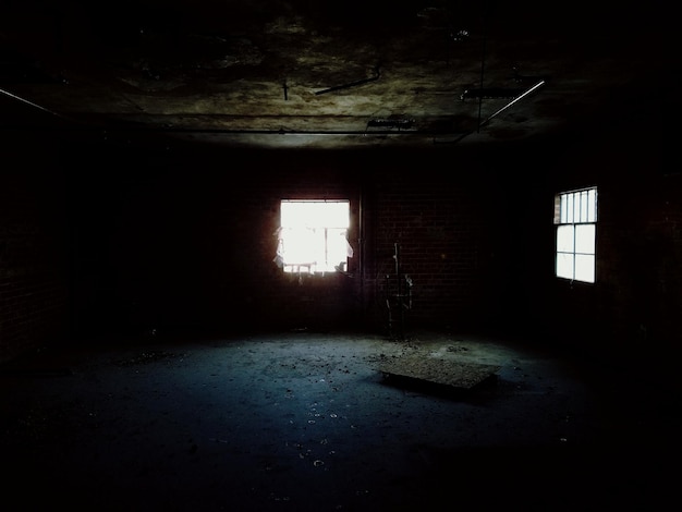 Interior de un edificio abandonado