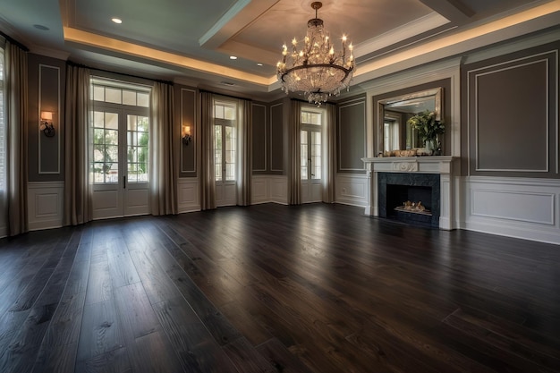 Interior elegante e clássico da sala de estar