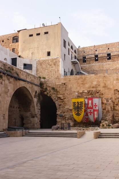 El interior de la fortaleza de Akko