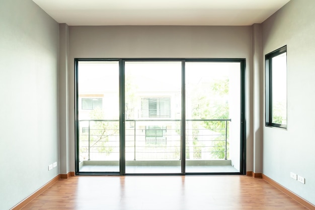 Foto el interior de una habitación vacía