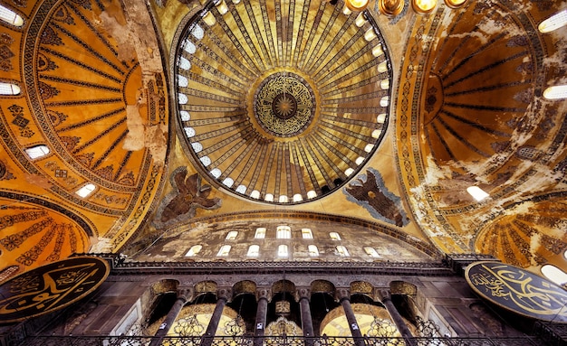 Interior de Hagia Sophia Estambul Turquia