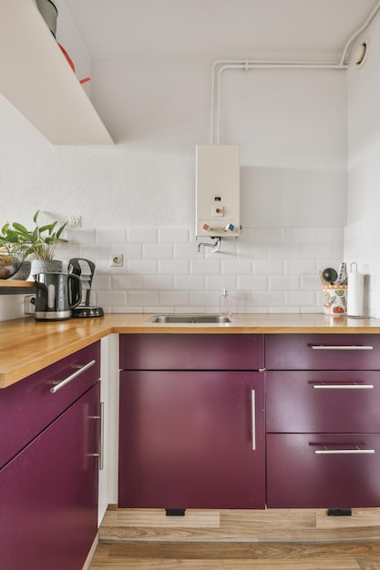 Interior de una hermosa cocina de una casa de élite