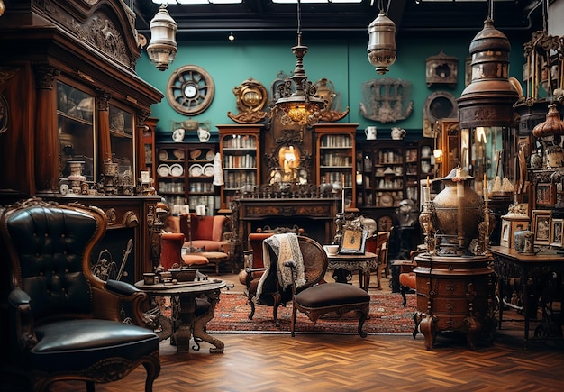 Interior histórico de la antigua biblioteca en la Torre Astronómica