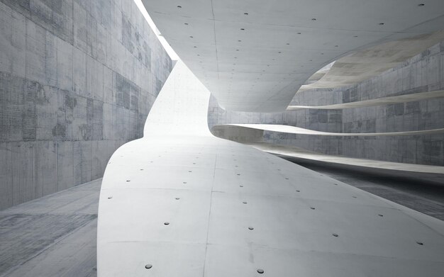 Interior liso de la habitación concreta abstracta oscura vacía. Fondo arquitectónico.