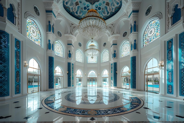 Foto el interior de la mezquita